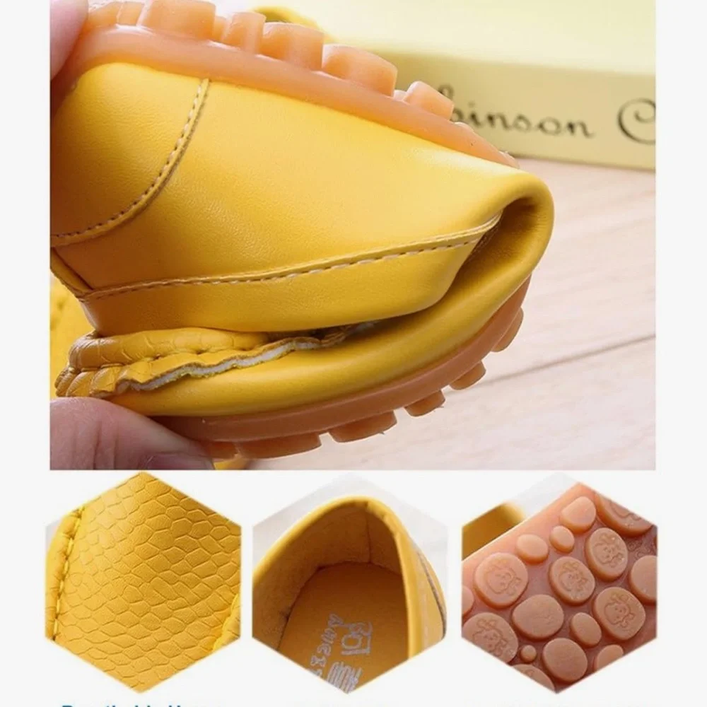 Toddler Little Kid Boys Girls Soft Slip On Loafers Dress Flat Shoes White